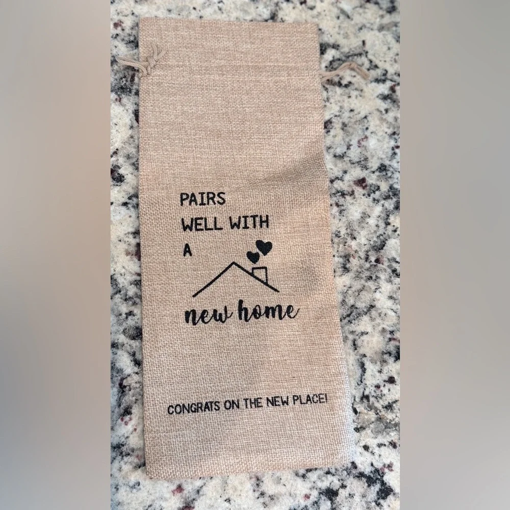 New Home House Warming Gift Wine Bag